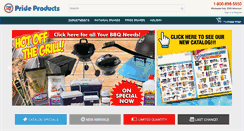Desktop Screenshot of prideproducts.com